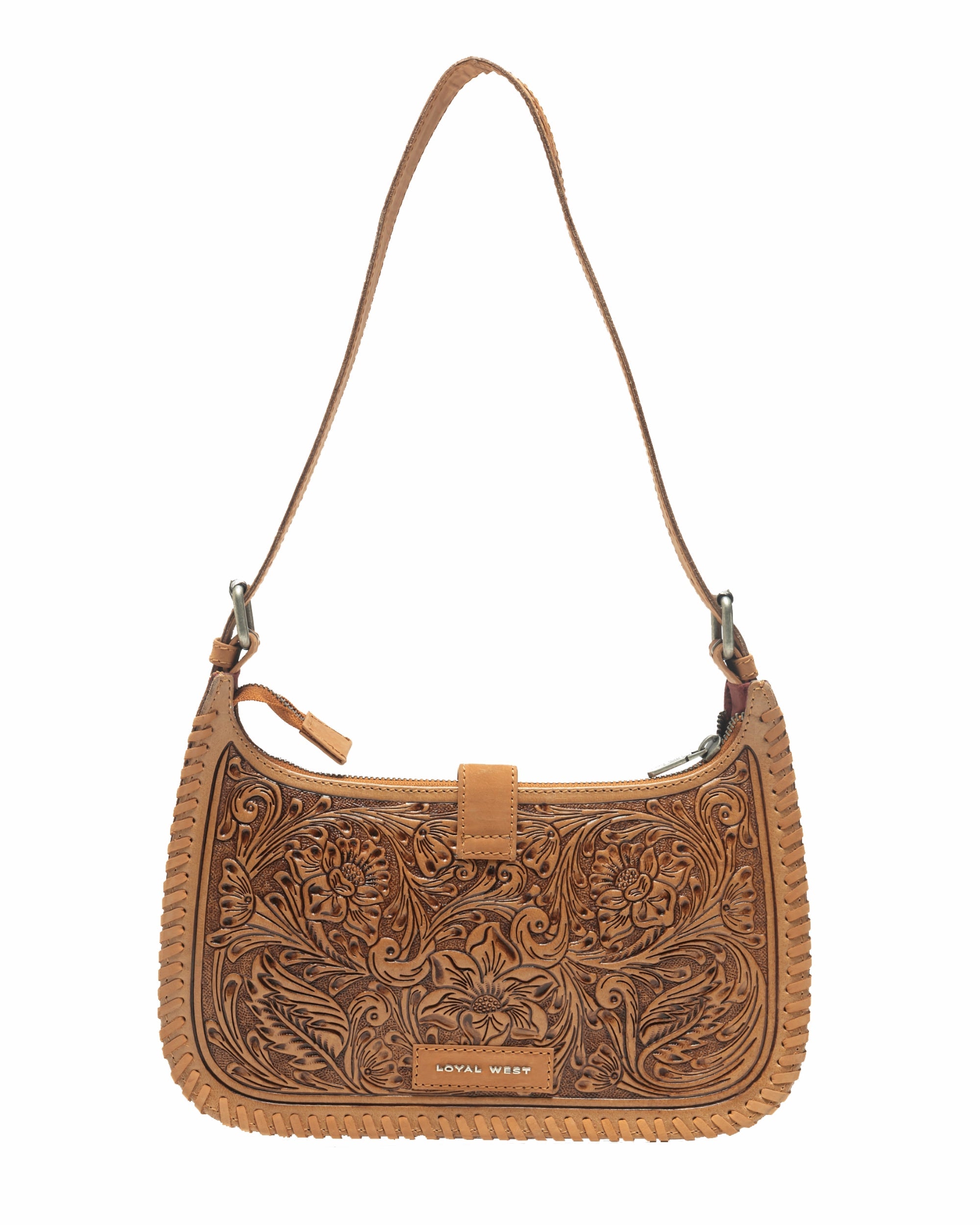 Loyal West Dannia Large Purse - Saddle Brown - Myra USA