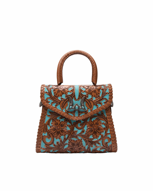 Loyal West Leon Mini Handle Purse - Whiskey & Water - Myra USA