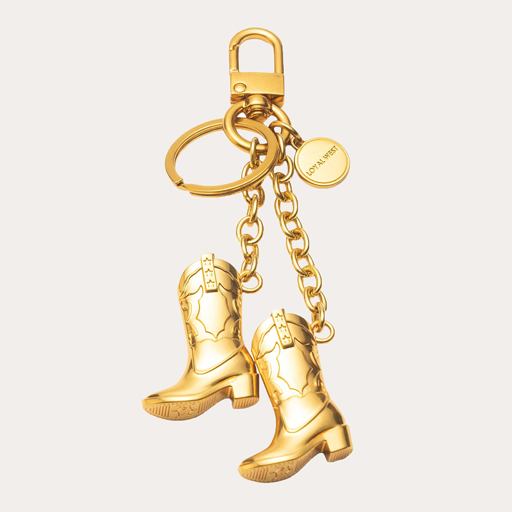 Loyal West Boots Bag Charm - Rustler Gold