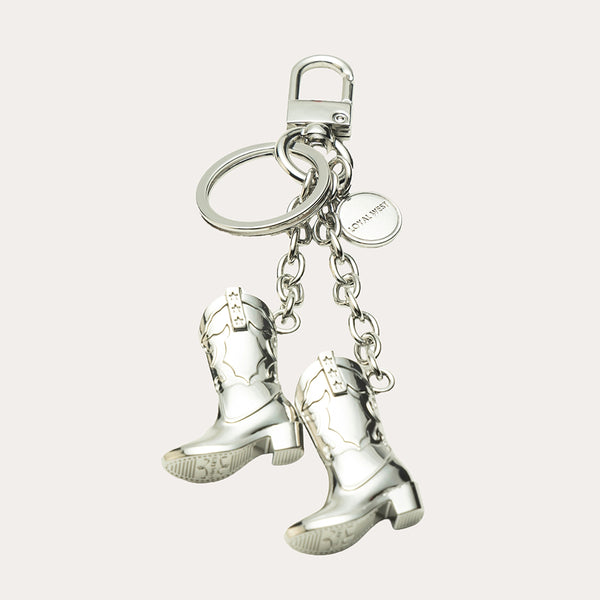 Loyal West Boots Bag Charm - Concho Silver