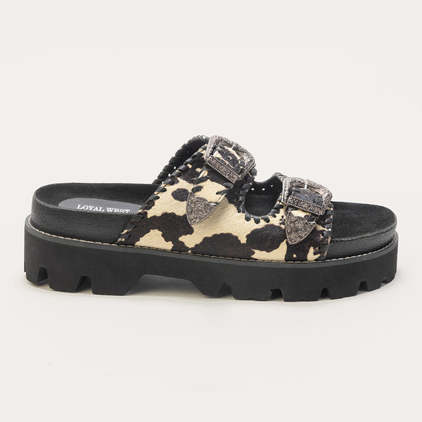 Serena Cowhide Sandals - Myra USA