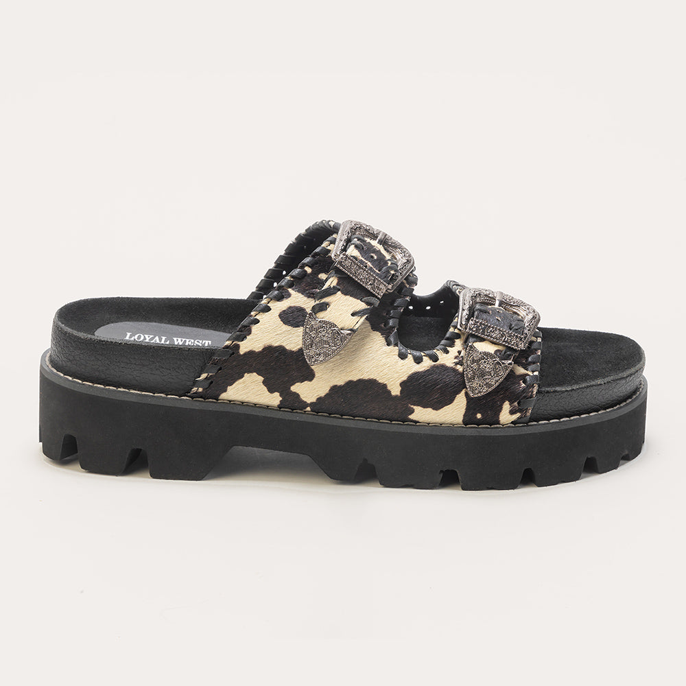 Serena Cowhide Sandals - Myra USA