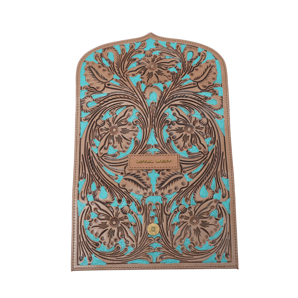 HANDTOOLED GLORIANA WALLET – WHISKEY & WATER - Myra USA