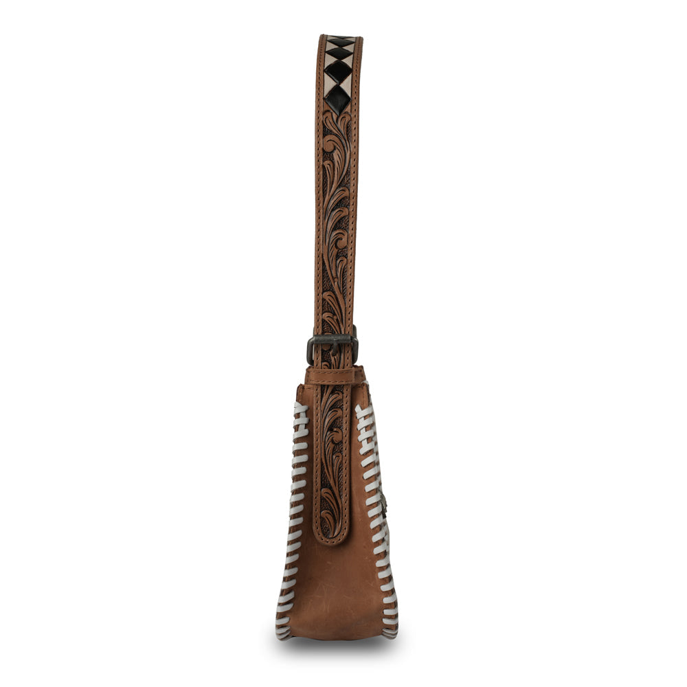 HANDTOOLED DANNIA MEDIUM PURSE CHECKERED EDITION - Myra USA