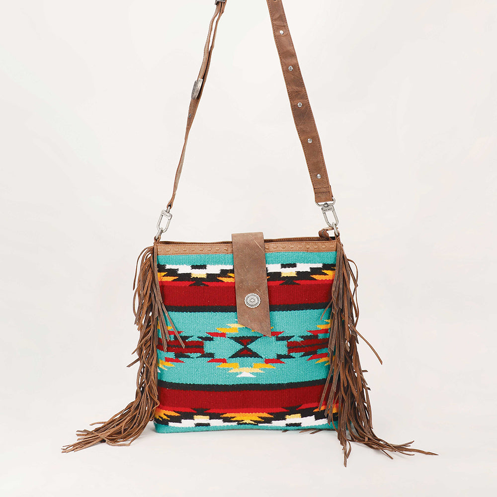 Loyal West Long Chap Cowhide Tassle Bag - Myra USA