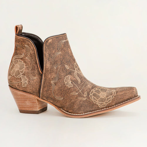 Loyal West South West Booties Brown Calfskin - Myra USA