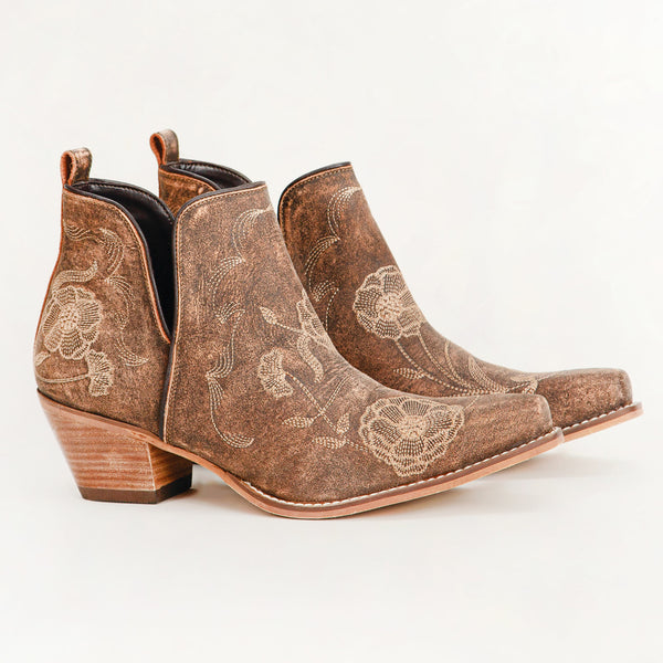 Loyal West South West Booties Brown Calfskin - Myra USA