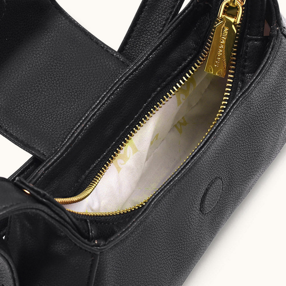 Mira & Moss Graciela Petite Shoulder Bag - Black - Myra USA