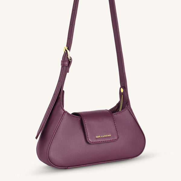 Mira & Moss Graciela Petite Shoulder Bag - Plum - Myra USA