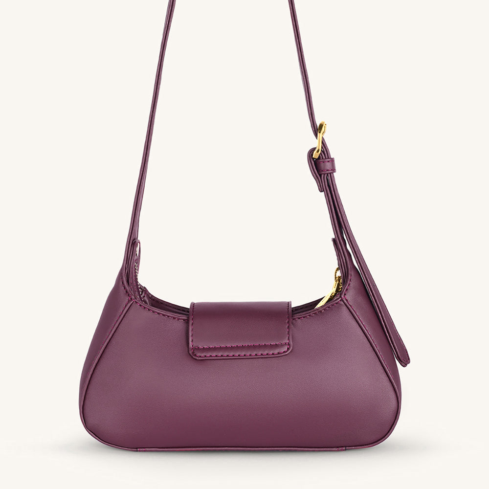Mira & Moss Graciela Petite Shoulder Bag - Plum - Myra USA