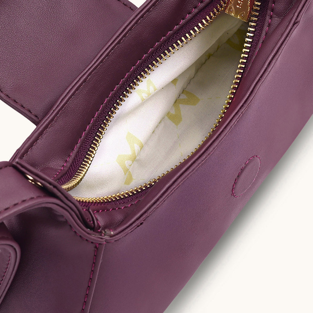 Mira & Moss Graciela Petite Shoulder Bag - Plum - Myra USA