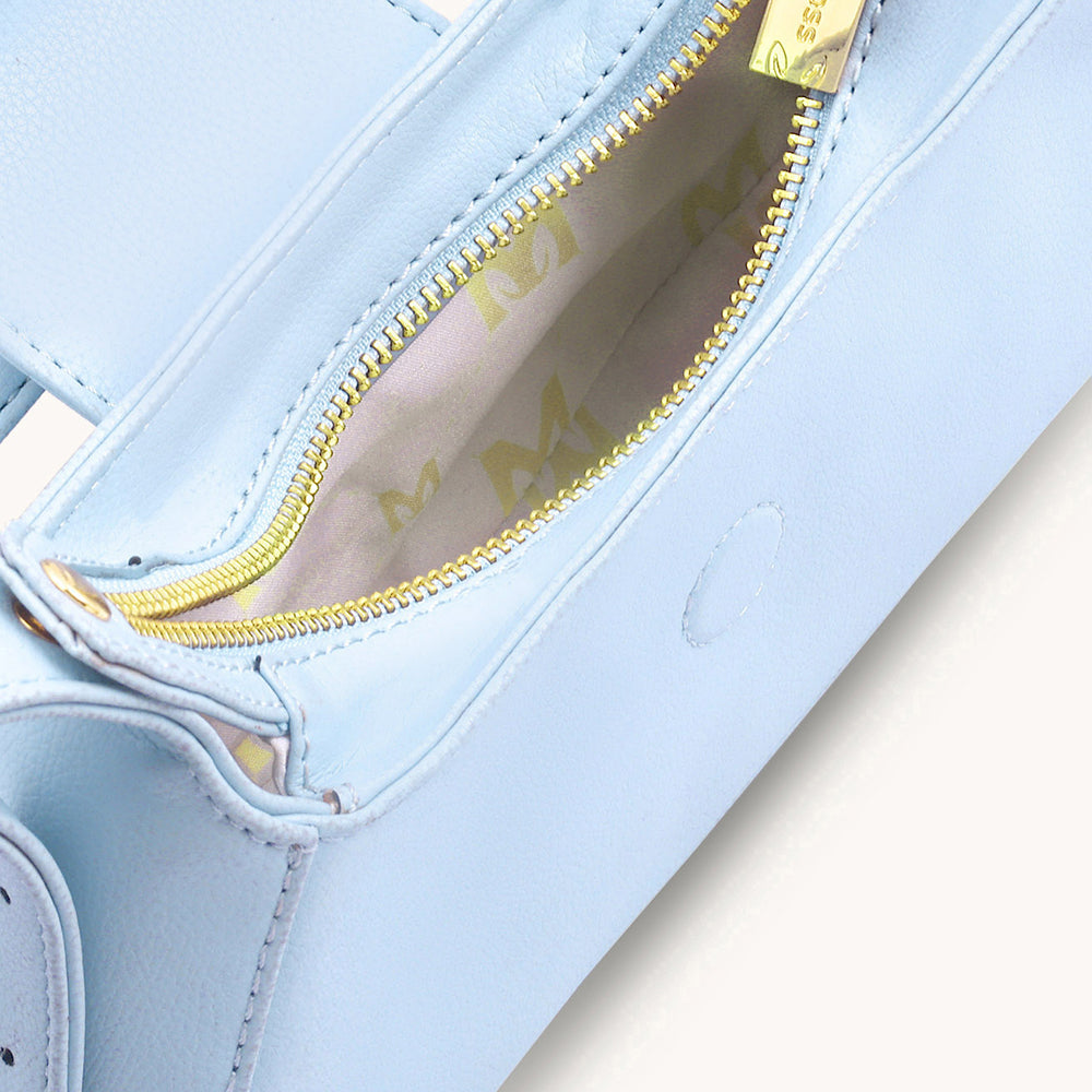Mira & Moss Graciela Petite Shoulder Bag - Ice Blue - Myra USA