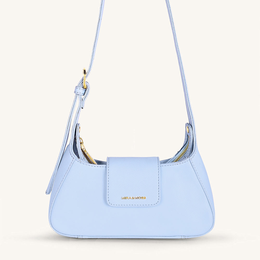 Mira & Moss Graciela Petite Shoulder Bag - Ice Blue - Myra USA