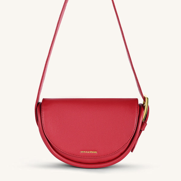Mira & Moss Sophia Shoulder Bag - Garnet Red - Myra USA