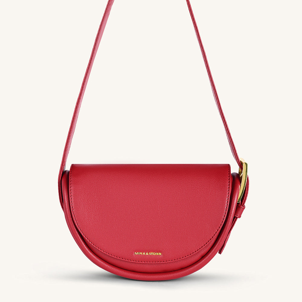 Mira & Moss Sophia Shoulder Bag - Garnet Red - Myra USA