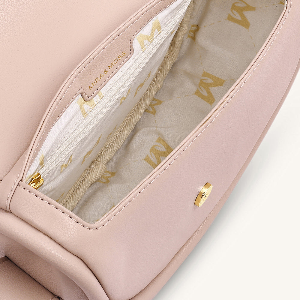 Mira & Moss Sophia Shoulder Bag - Transcendent Pink - Myra USA