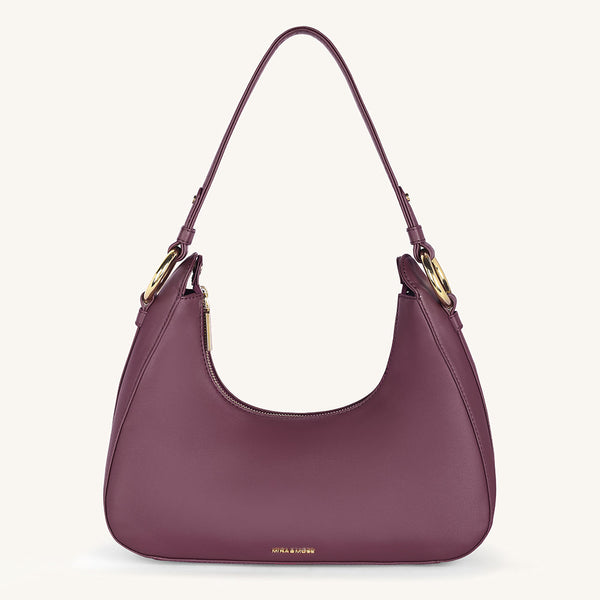 Mira & Moss Ava Shoulder Bag - Plum - Myra USA