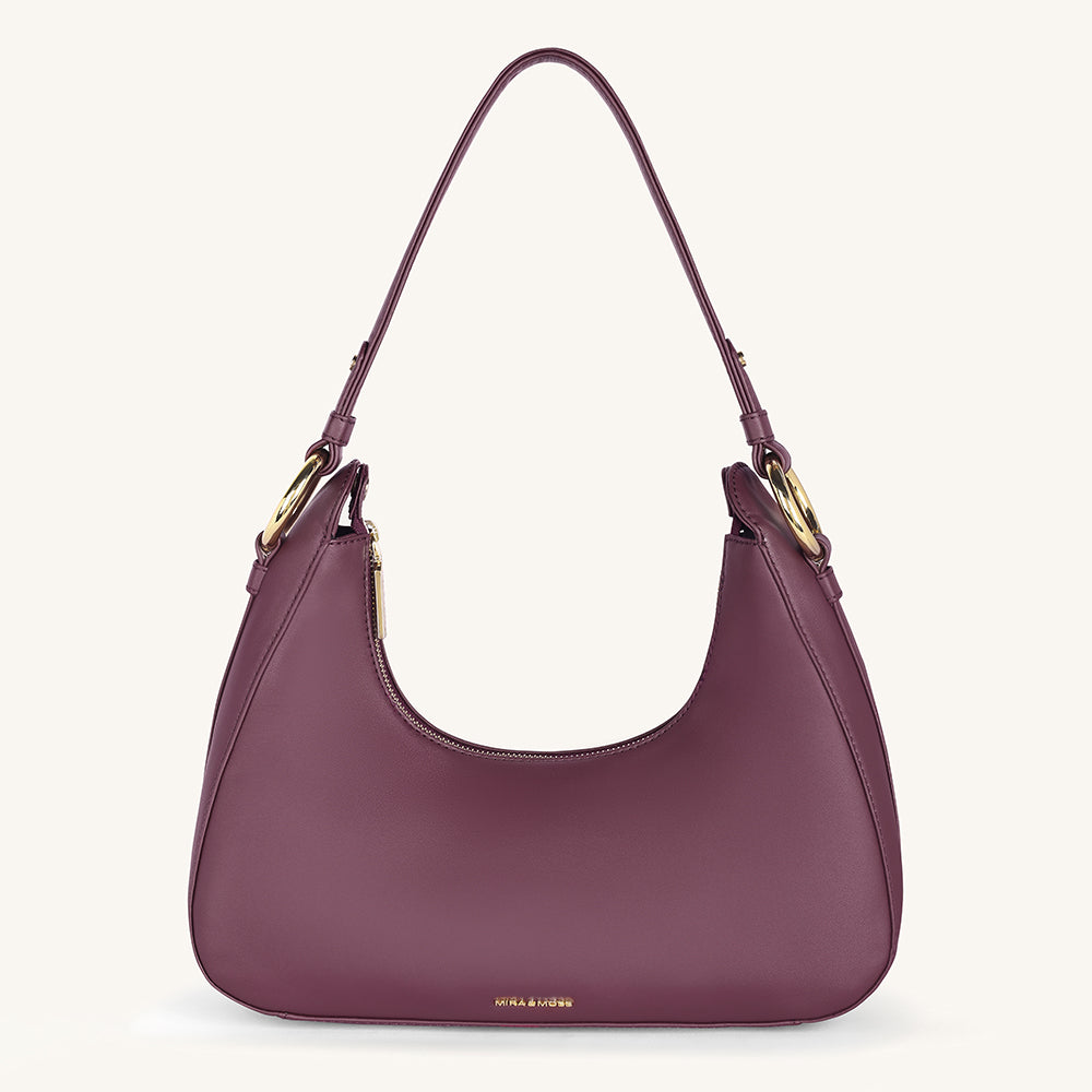 Mira & Moss Ava Shoulder Bag - Plum - Myra USA