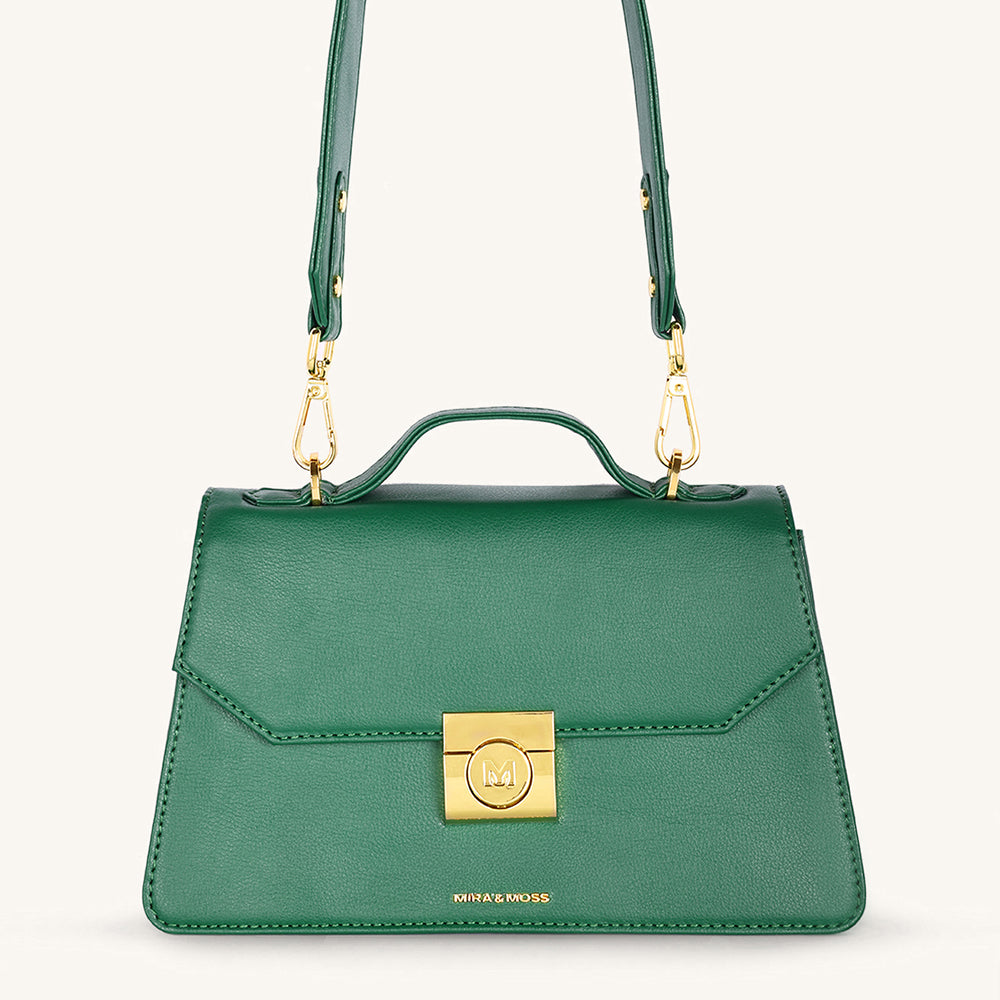 Mira & Moss Novelle Shoulder Bagn - Malachite Green - Myra USA