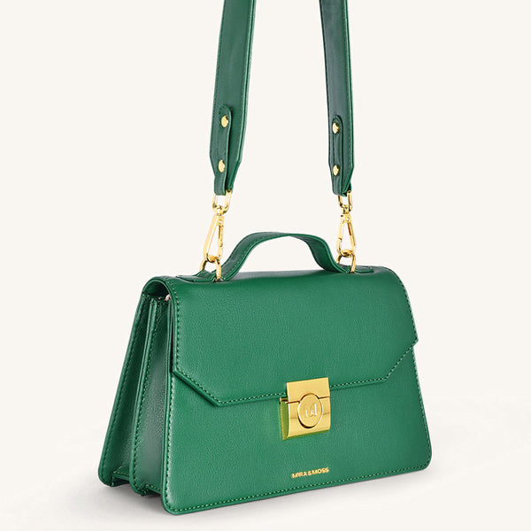 Mira & Moss Novelle Shoulder Bagn - Malachite Green - Myra USA