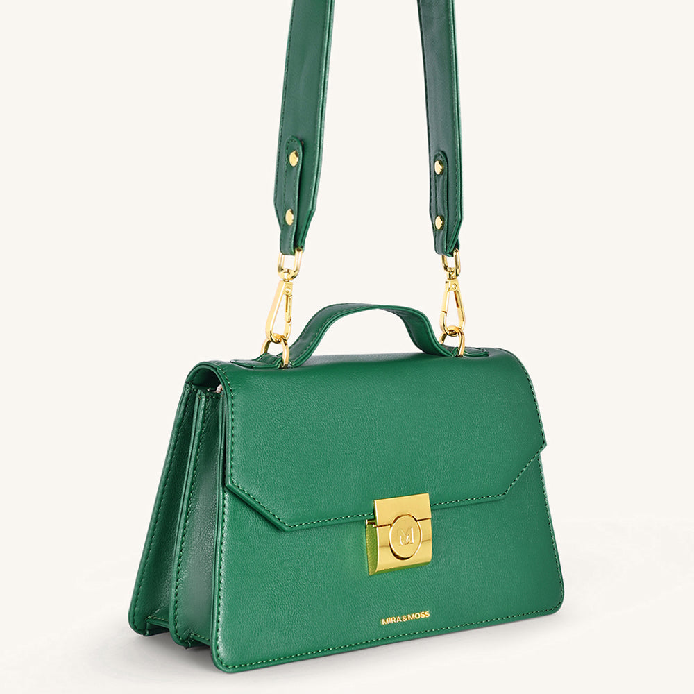 Mira & Moss Novelle Shoulder Bagn - Malachite Green - Myra USA