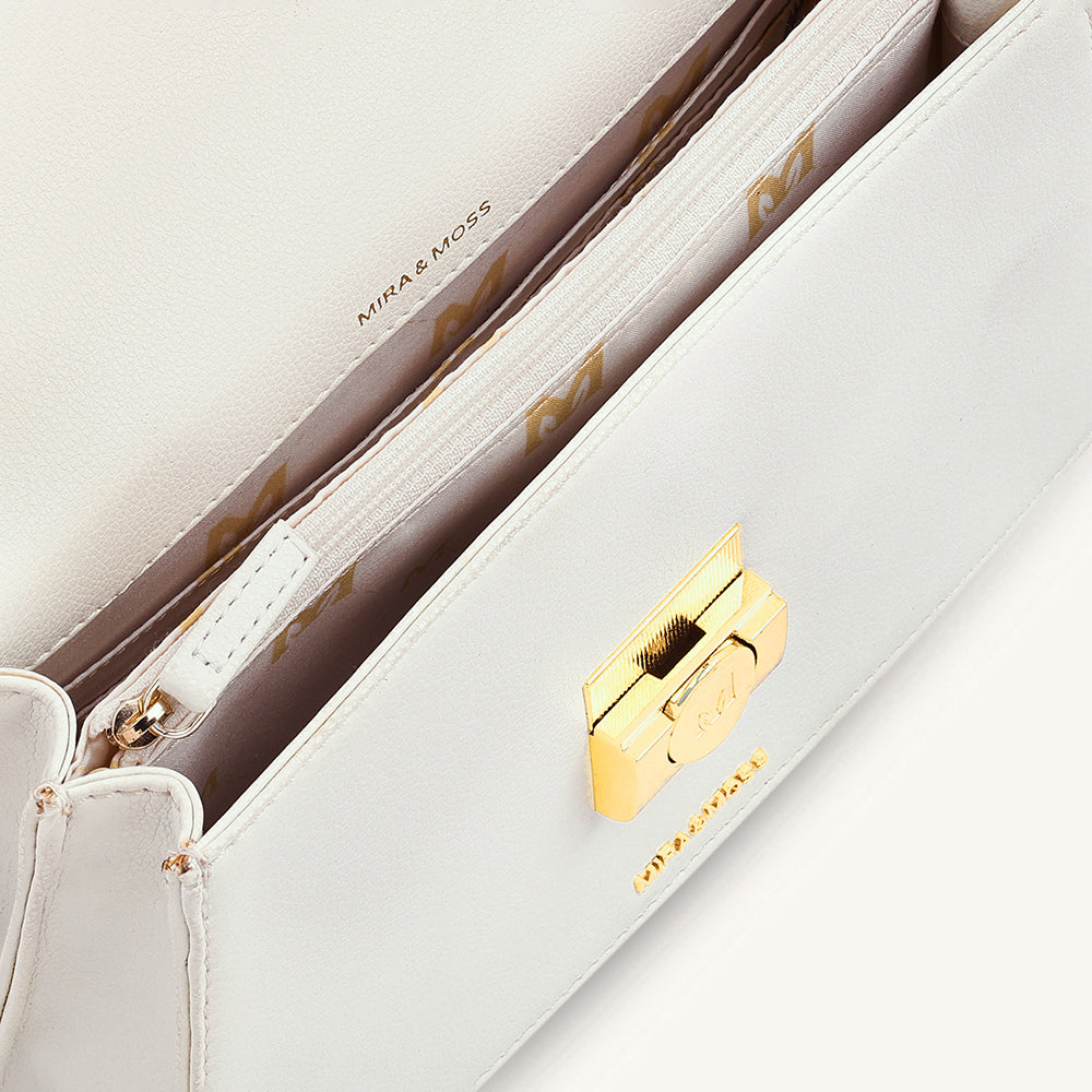 Mira & Moss Novelle Shoulder Bag - Ivory - Myra USA