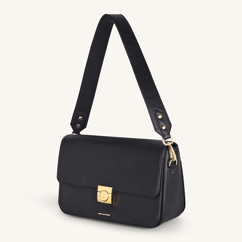 Mira & Moss Ravenne Shoulder Bag - Black - Myra USA