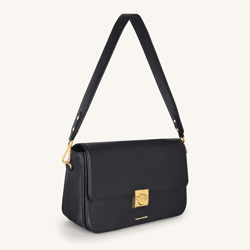 Mira & Moss Ravenne Shoulder Bag - Black - Myra USA