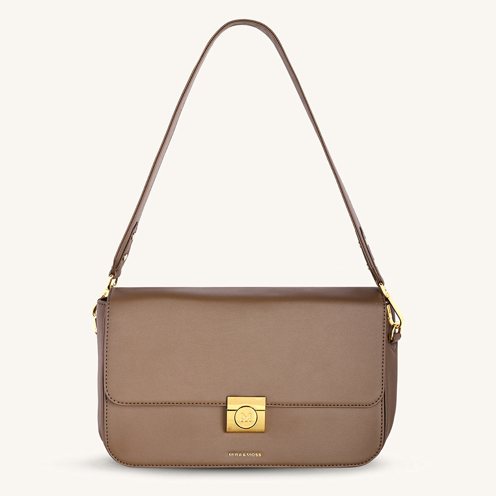 Mira & Moss Ravenne Shoulder Bag - Chocolate Latte - Myra USA