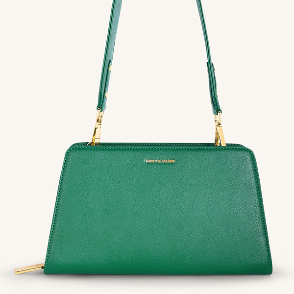 Mira & Moss Solenne Shoulder Bag - Malachite Green - Myra USA