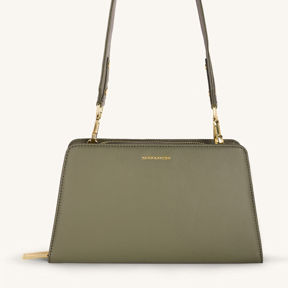 Mira & Moss Solenne Shoulder Bag - Burnt Olive - Myra USA