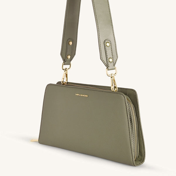 Mira & Moss Solenne Shoulder Bag - Burnt Olive - Myra USA