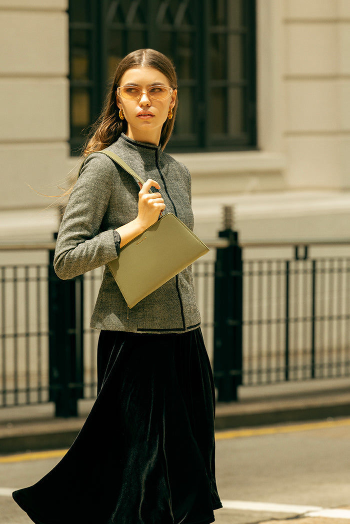 Mira & Moss Solenne Shoulder Bag - Burnt Olive - Myra USA
