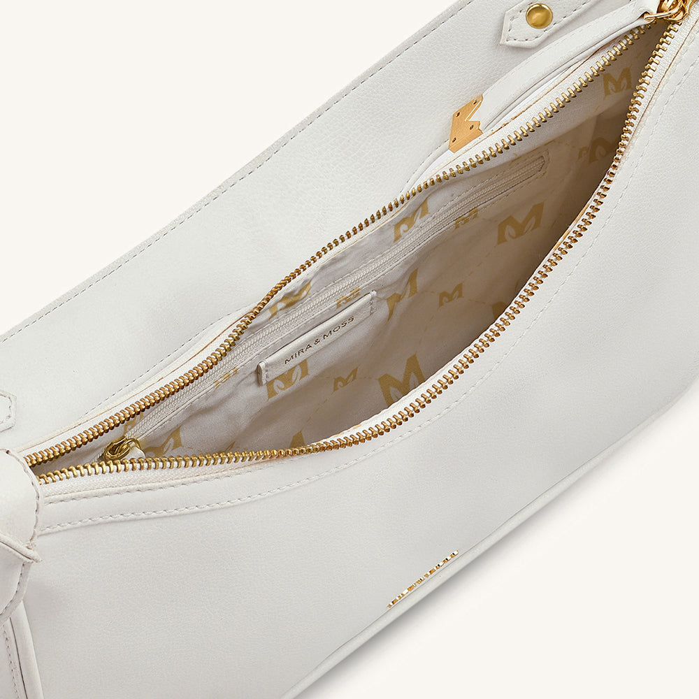 Mira & Moss Celeste Shoulder Bag - Ivory - Myra USA