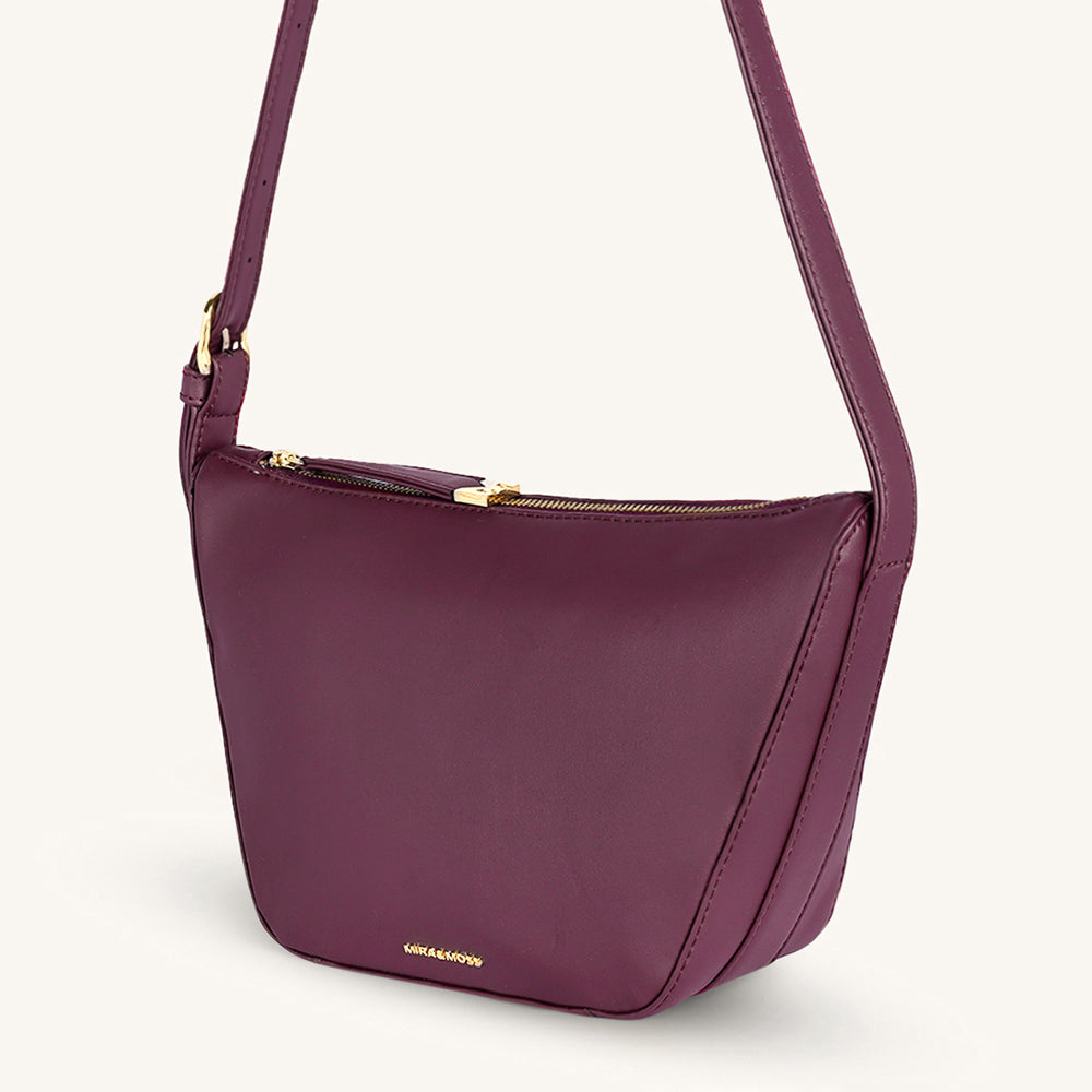 Mira & Moss Marceline Shoulder  Bag - Plum - Myra USA
