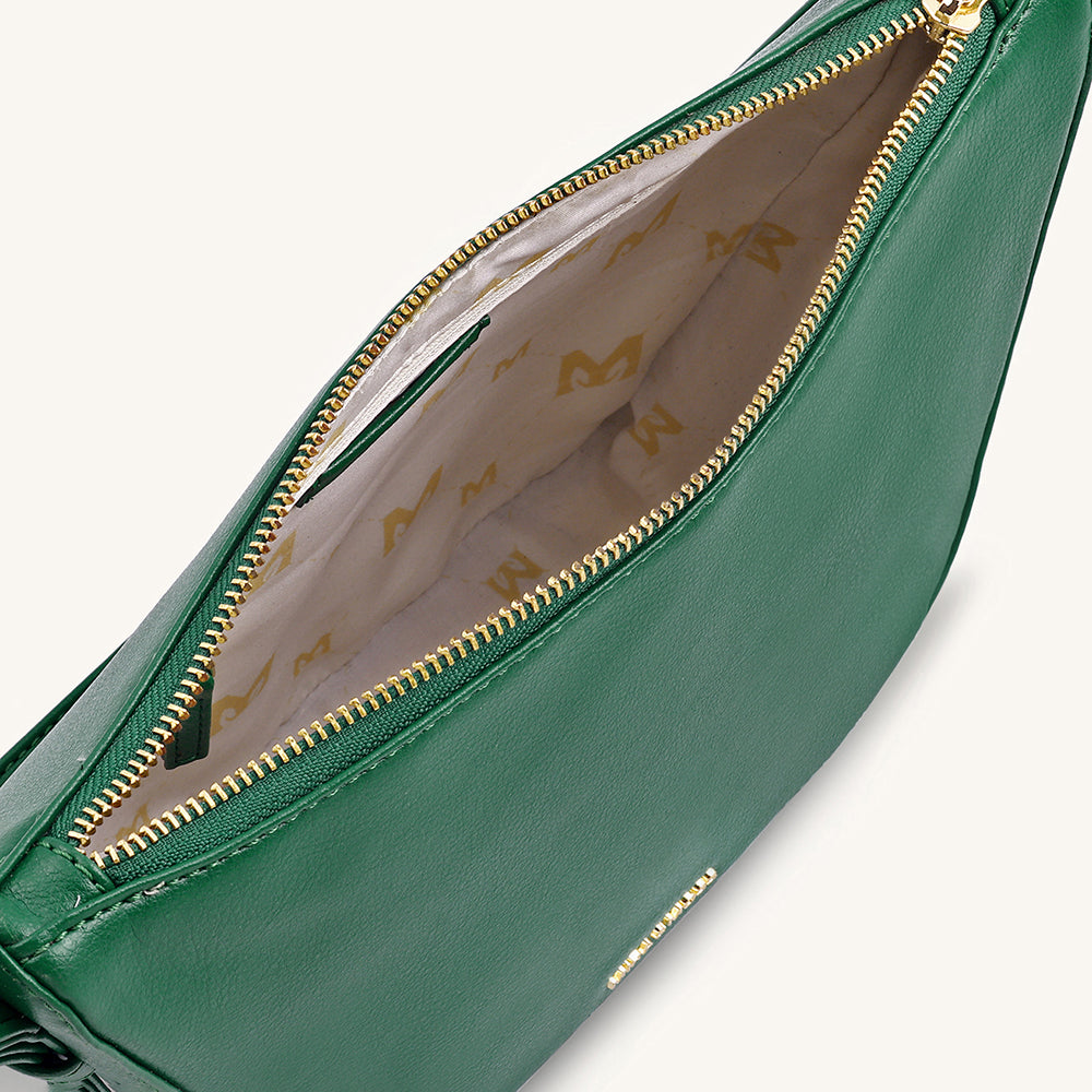 Mira & Moss Marceline Shoulder  Bag - Malachite Green - Myra USA