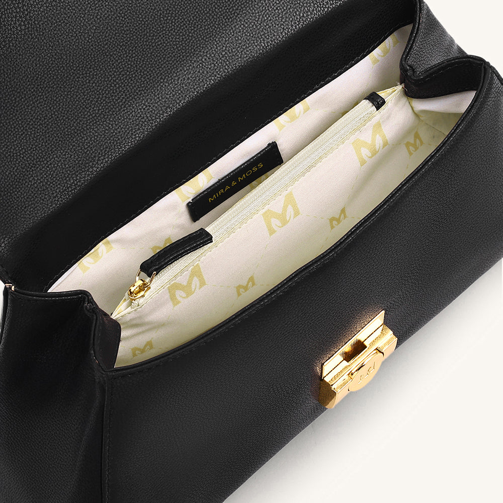 Mira & Moss Vivienne Classic Crossbody Bag - Black - Myra USA