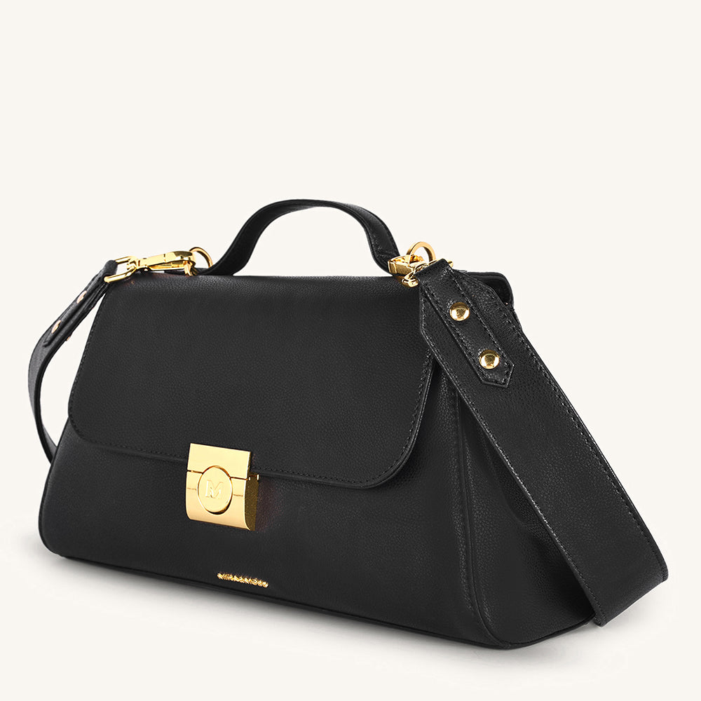 Mira & Moss Vivienne Classic Crossbody Bag - Black - Myra USA