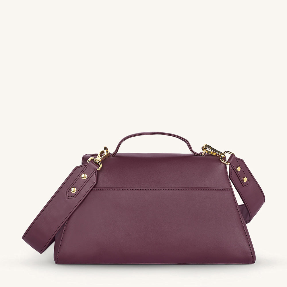 Mira & Moss Vivienne Classic Crossbody Bag - Plum - Myra USA