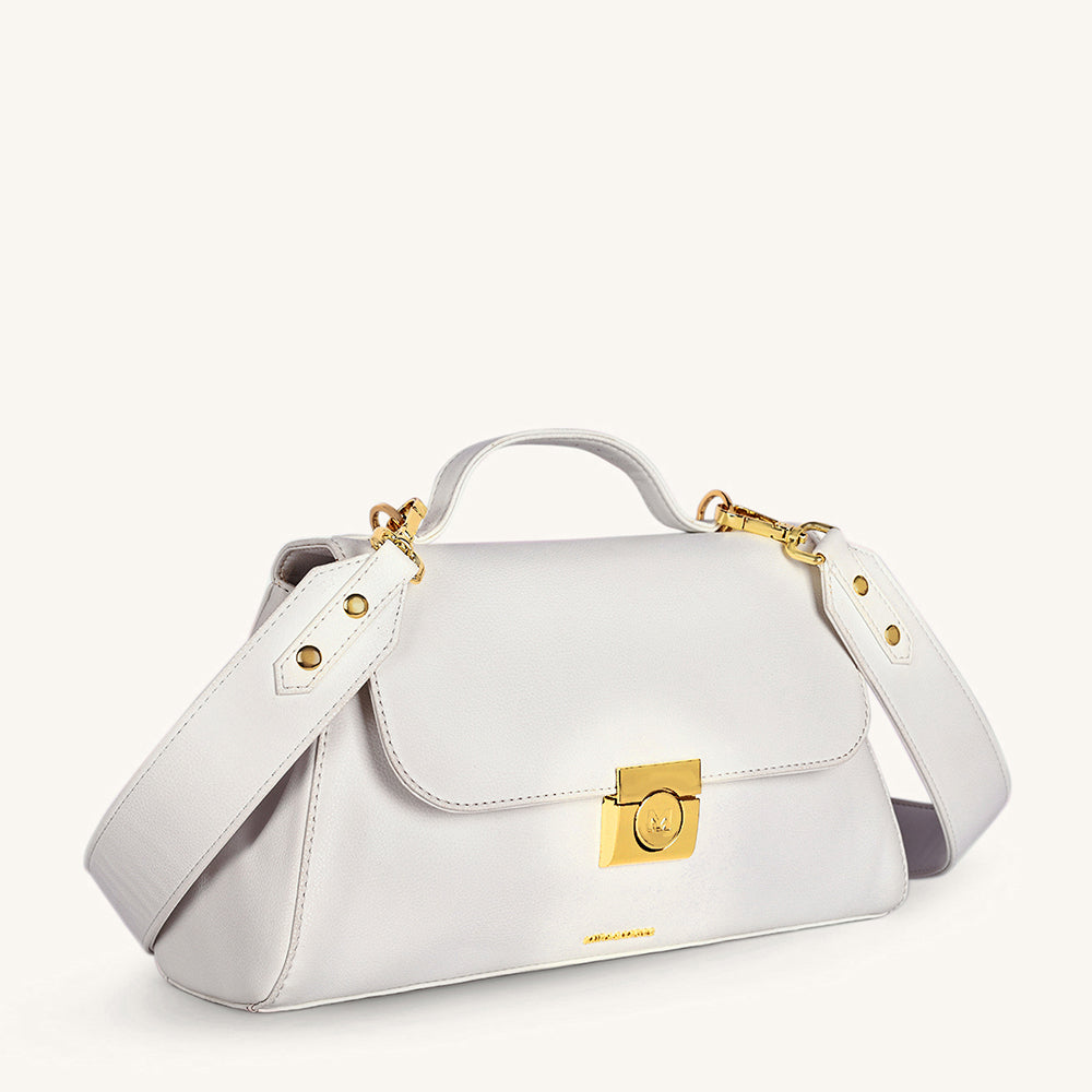 Mira & Moss Vivienne Classic Crossbody Bag - Ivory - Myra USA