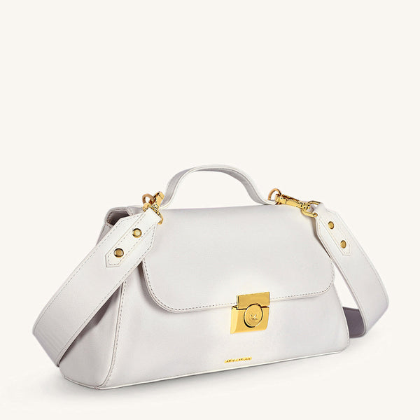 Mira & Moss Vivienne Classic Crossbody Bag - Ivory - Myra USA
