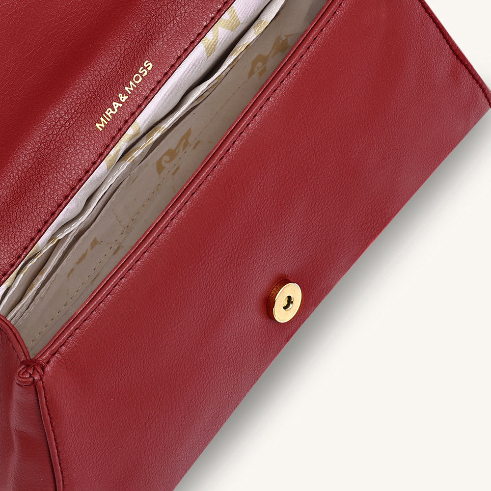 Mira & Moss Adrienne Crossbody Bag - Garnet Red - Myra USA