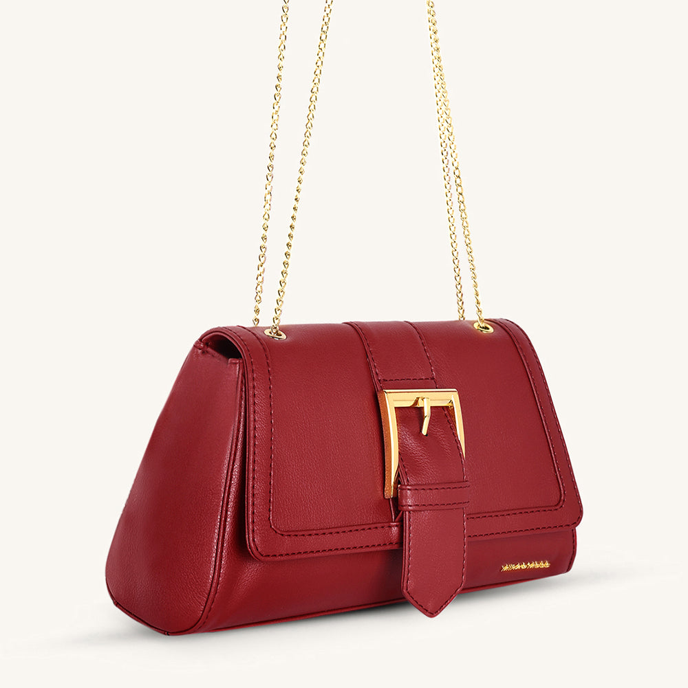 Mira & Moss Adrienne Crossbody Bag - Garnet Red - Myra USA