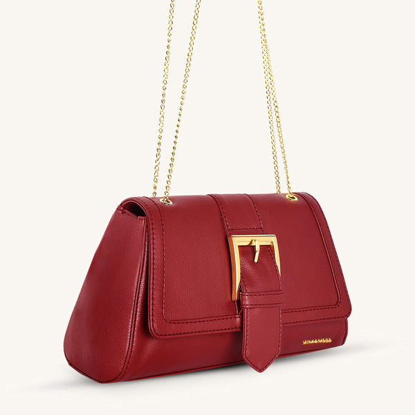 Mira & Moss Adrienne Crossbody Bag - Garnet Red - Myra USA