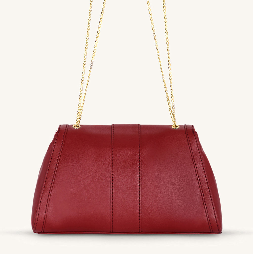 Mira & Moss Adrienne Crossbody Bag - Garnet Red - Myra USA