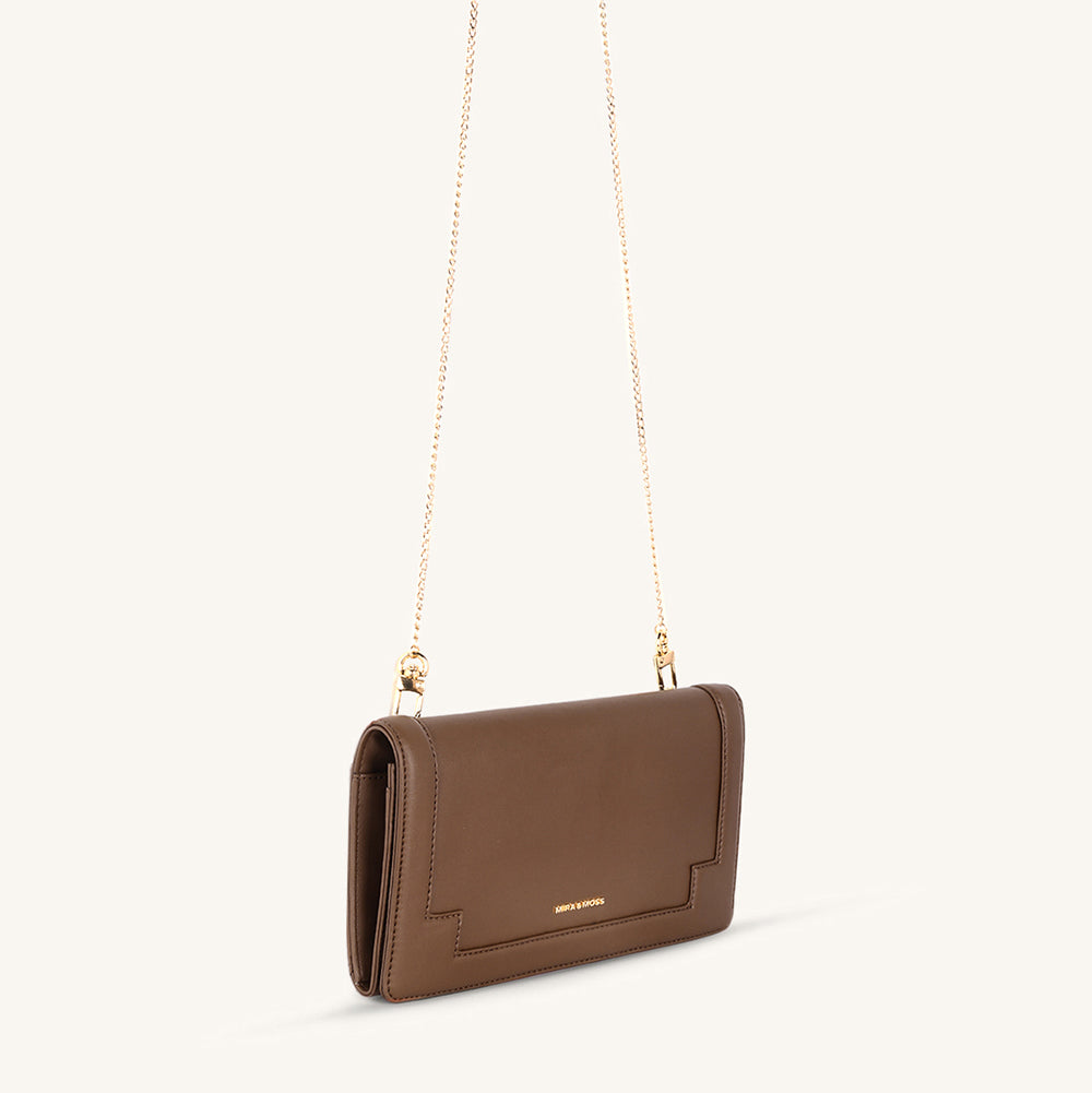 Mira & Moss Delphine Crossbody Bag - Chocolate Latte - Myra USA