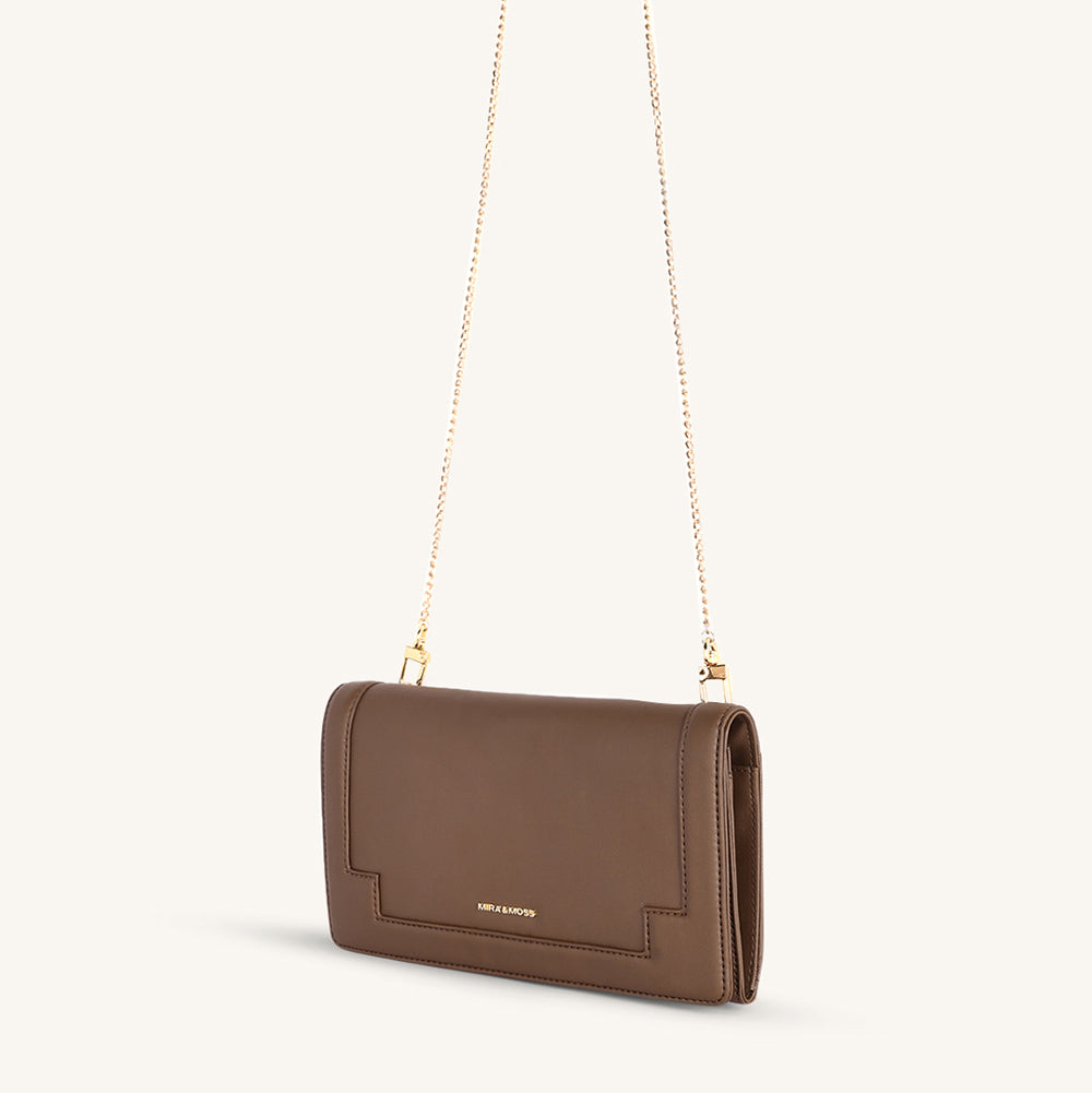 Mira & Moss Delphine Crossbody Bag - Chocolate Latte - Myra USA