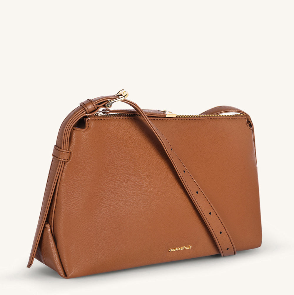Mira & Moss Audrey Crossbody Bag - Tan - Myra USA