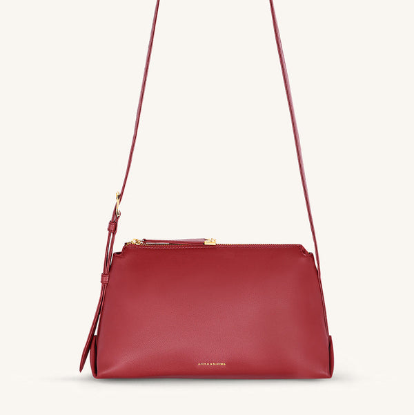 Mira & Moss Audrey Crossbody Bag - Garnet Red - Myra USA