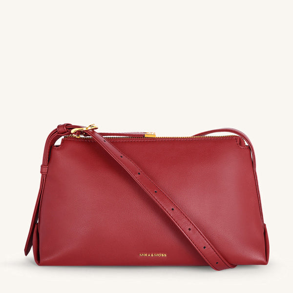 Mira & Moss Audrey Crossbody Bag - Garnet Red - Myra USA